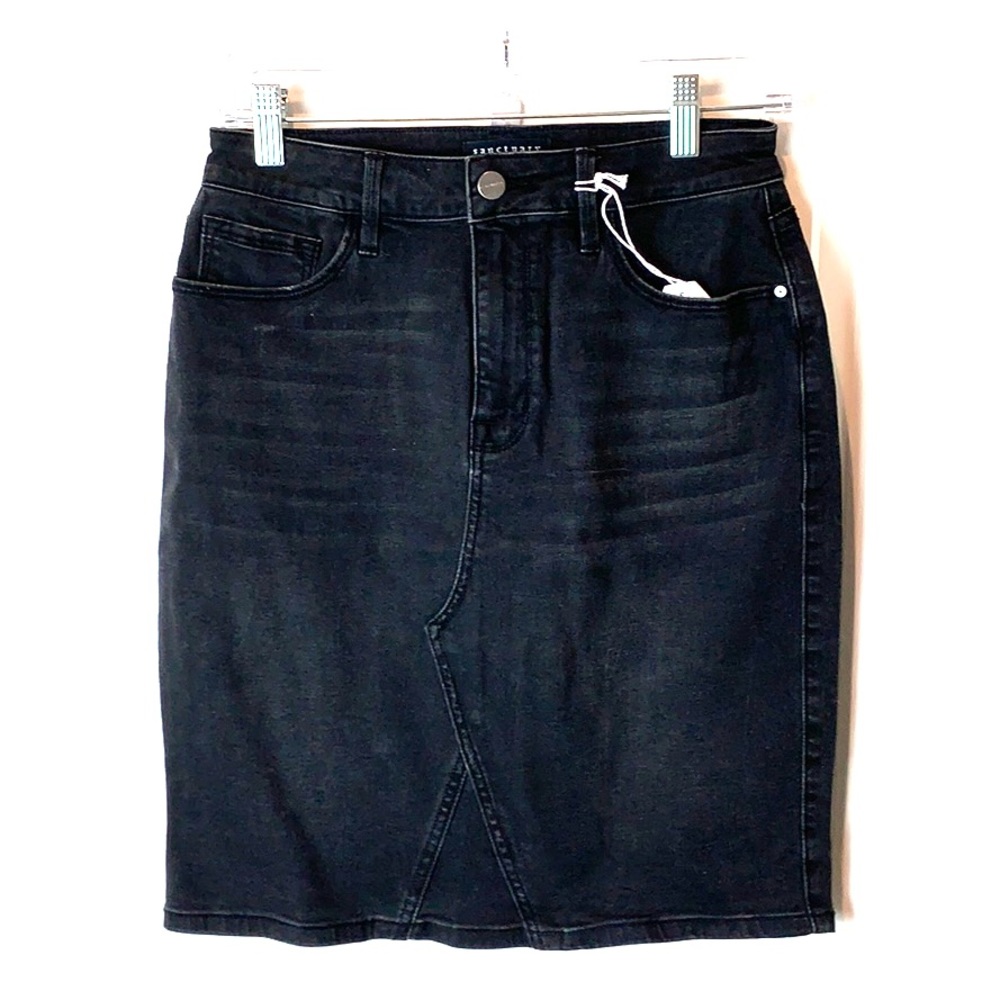 Sanctuary black denim skirt